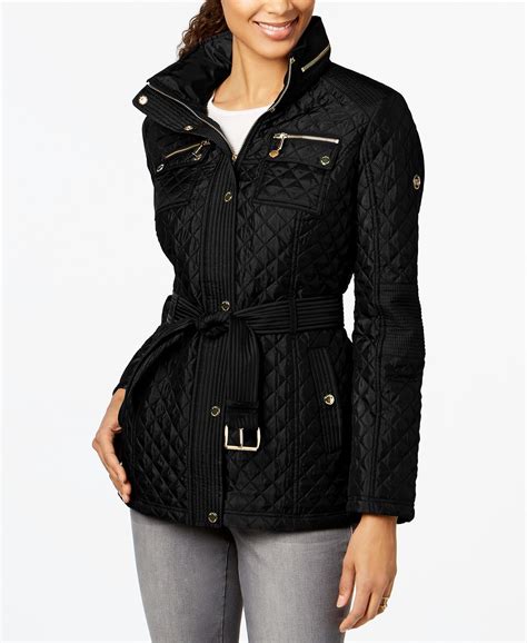 michael kors black quilted jacket.